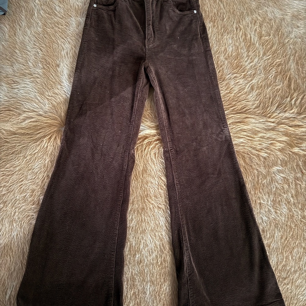 ROLLA'S Chocolate Corduroy Flare Pants